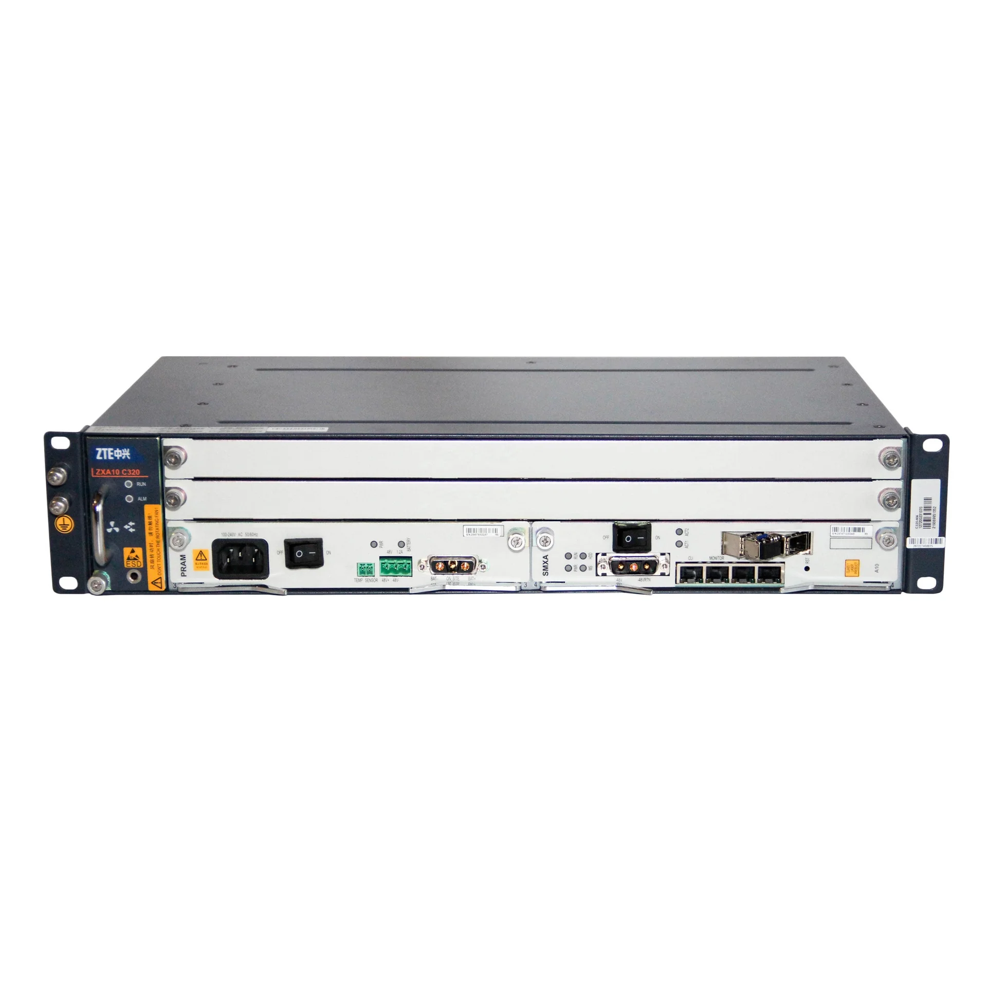 2RU шасси ZTE OLT GPON, 2 слота для установки интерфейсных модулей, 10G, AC 2RU шасси ZTE OLT GPON, 2 слота для установки интерфейсных модулей, 10G, AC
